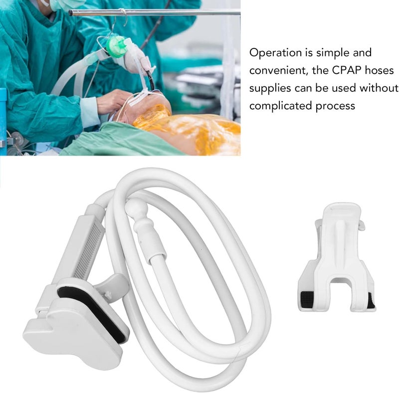 woobles CPAP Hose Holder for Bed CPAP Hoses Supplies, Flexible Structure Safe Reliable Stainless Steel Portable CPAP Hose Hanger for Bedside - Image 4